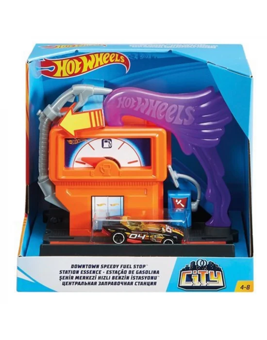 Hot Wheels Şehir Otoparkı Hızlı Benzin İstasyonu Oyun Seti