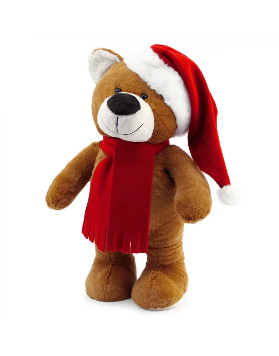 Yılbaşı Özel Noel Ayı 40 cm Kahverengi