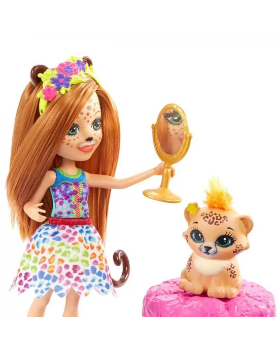 Enchantimals Cherish Cheetah Moda Aksesuarı Oyun Seti