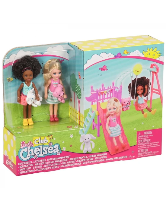 Barbie Chelsea ve Arkadaşı Oyun Parkında Oyun Seti