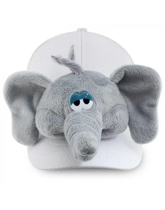 Neco Plush Fil Kep Şapka Beyaz