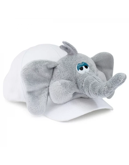Neco Plush Fil Kep Şapka Beyaz