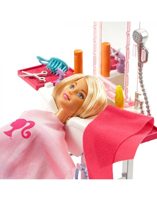 Barbie Bebek Ve Kuaför Oyun Seti FJB36