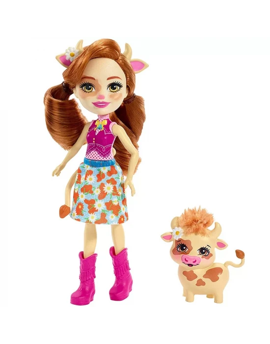 Enchantimals Cailey Cow Karakter Bebek FXM77