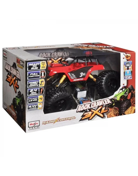 Maisto Rock Crawler 3XL 1:10 Uzaktan Kumandalı Arazi Aracı Kırmız
