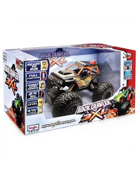 Maisto Rock Crawler 3XL 1:10 Uzaktan Kumandalı Arazi Aracı Siyah