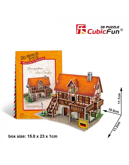 Cubic Fun 3D 39 Parça Puzzle Alman Sanat  Atölyesi