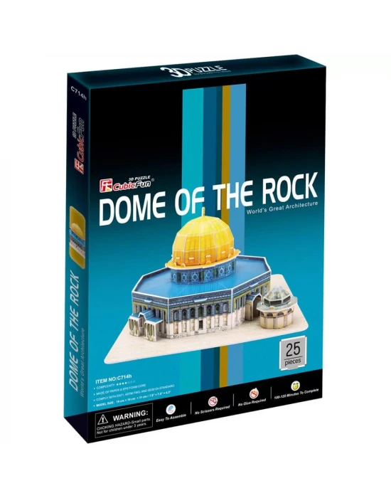 Cubic Fun 3D 25 Parça Puzzle Dome Of The Rock