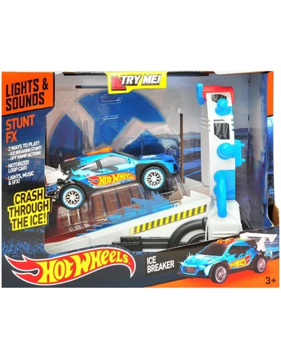 Hot Wheels Stunt FX Hareketli Sesli ve Işıklı Rampa Oyun Seti Mav