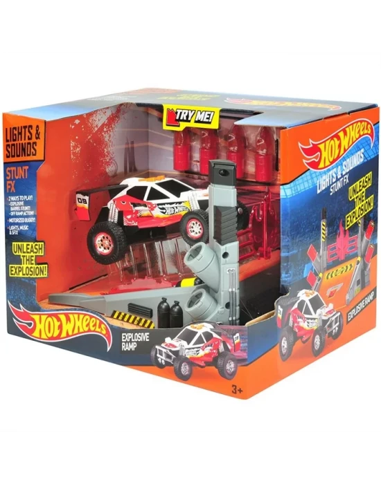 Hot Wheels Stunt FX Hareketli Sesli ve Işıklı Rampa Oyun Seti Kır