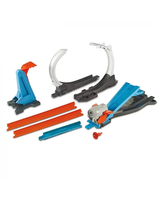 Hot Wheels Track Builder Süper Fırlatma Aksiyonu Yarış Seti