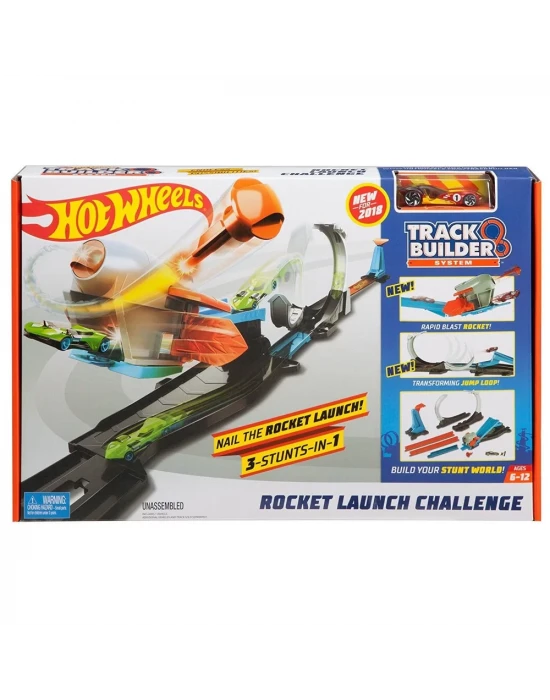 Hot Wheels Track Builder Süper Fırlatma Aksiyonu Yarış Seti