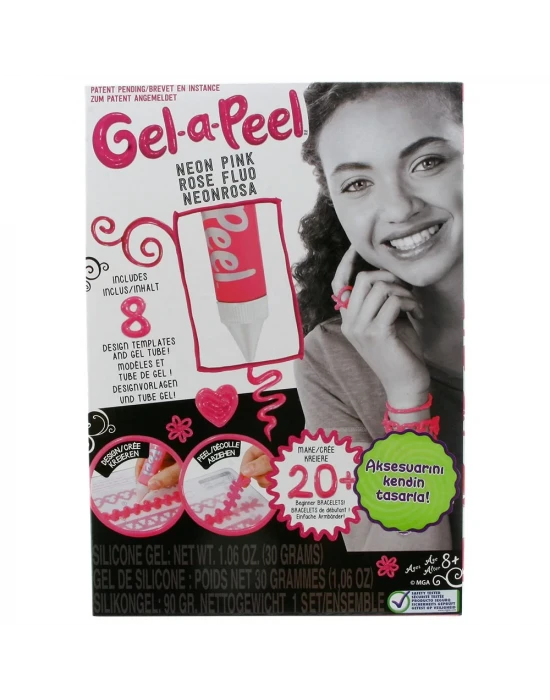 Gel-a-Peel Aksesuar Tasarım Başlangıç Paketi Pembe Neon