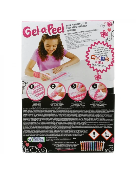 Gel-a-Peel Aksesuar Tasarım Başlangıç Paketi Pembe Neon