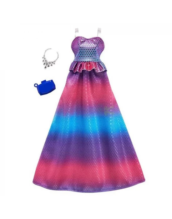 Barbie Fashions Elbiseli Aksesuar Seti FKT06
