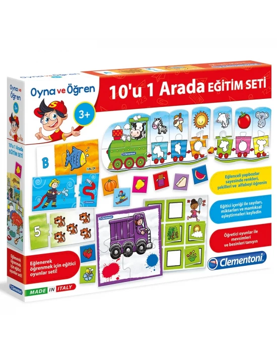 Clementoni Oyna ve Öğren 10u 1 Arada Oyun Seti