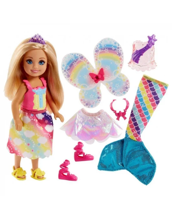 Barbie Dreamtopia Chelsea ve Kıyafetleri FJD00