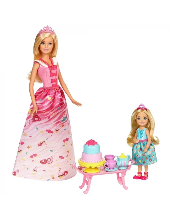 Barbie Dreamtopia Barbie ve Chelseanin Çay Partisi FDJ19