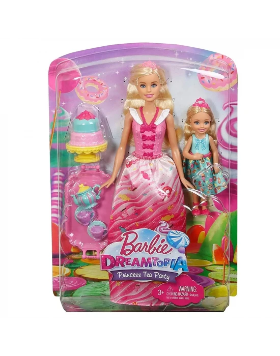 Barbie Dreamtopia Barbie ve Chelseanin Çay Partisi FDJ19