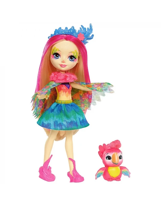 Enchantimals Peeki Parrot Popüler Karakter Bebek