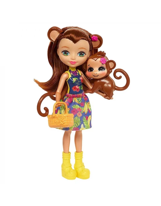Enchantimals Merit Monkey ve Meyve Arabası Oyun Seti