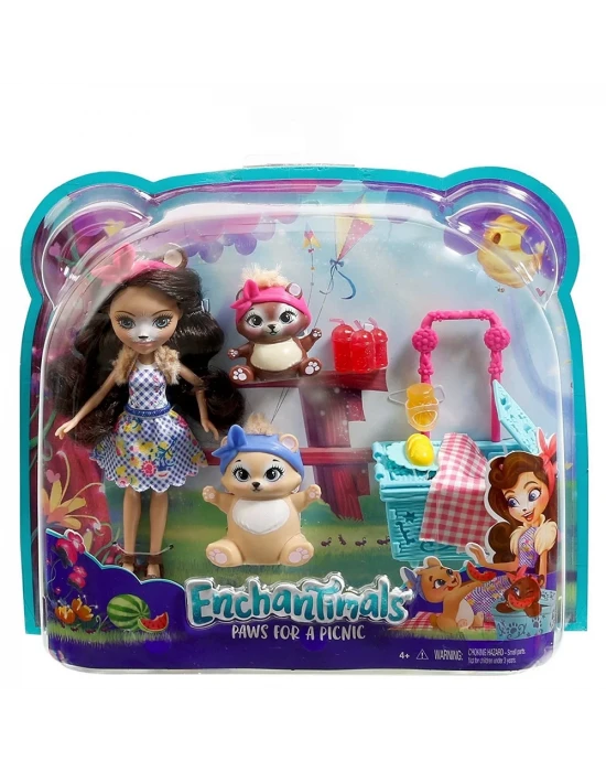 Enchantimals Bren Bear Ve Snore Piknik Oyun Seti