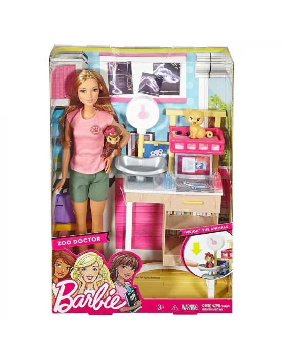 Barbie Ben Büyüyünce Meslek Bebekleri Veteriner Oyun Seti