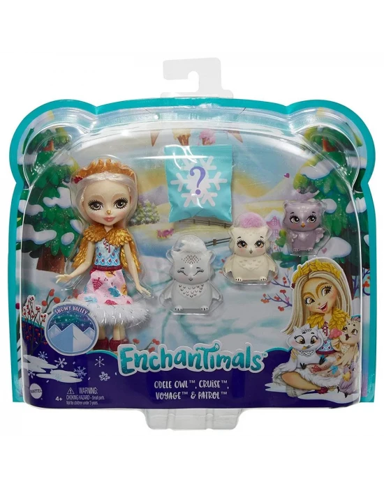 Enchantimals Aile Serileri Odele Owl, Cruise, Voyage ve Patrol Oy