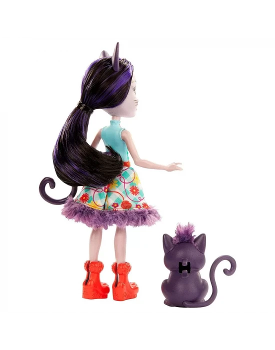 Enchantimals Popüler Karakter Bebekler - Ciesta Cat ve Climber
