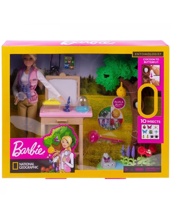 Barbie Nat Geo Kelebek Bilimi Oyun Seti