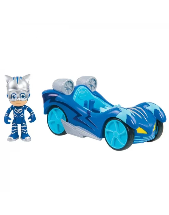 PJ Maskeliler Turbo Blast Cat Boy Figür ve Araç Seti