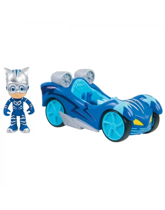 PJ Maskeliler Turbo Blast Cat Boy Figür ve Araç Seti