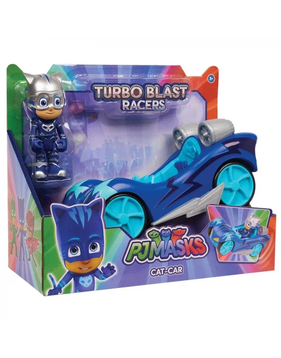 PJ Maskeliler Turbo Blast Cat Boy Figür ve Araç Seti