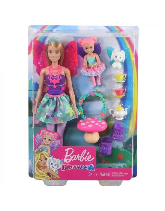 Barbie Dreamtopia Prenses Bebek ve Aksesuarları Çay Partisi Oyun