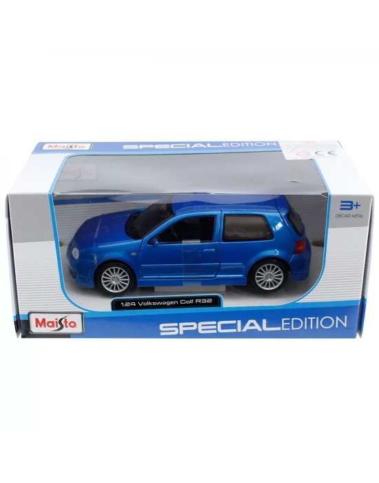 Maisto 1/24 Volkswagen Golf R32 Model Araba Mavi