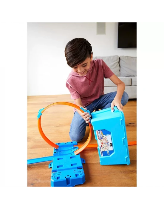 Hot Wheels Track Builder Kutulu Uzman Serisi Yarış Seti FLK90