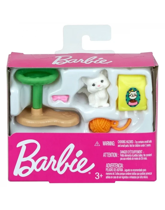 Barbienin Eğlenceli Ev Aksesuarları - Kedi Bakımı