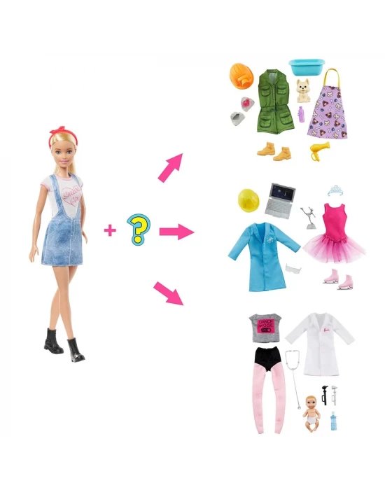 Barbie Sürpriz Meslek Bebeği