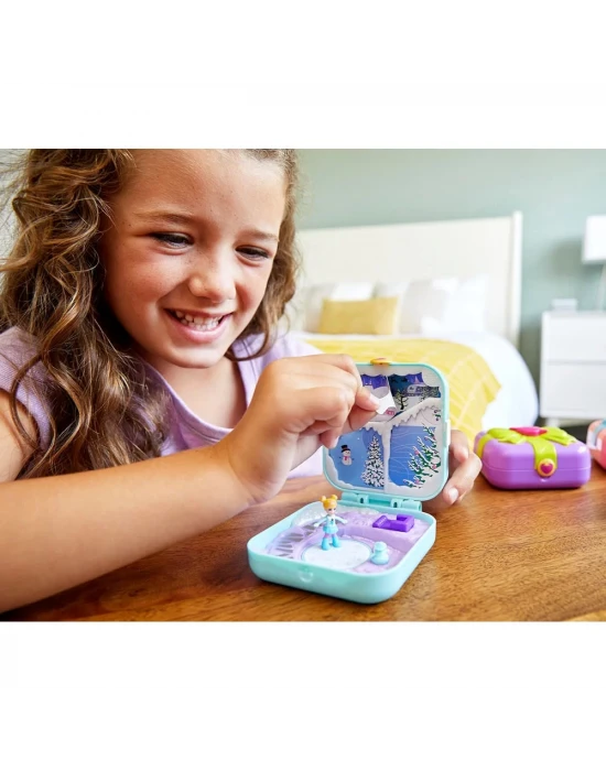 Polly Pocket Sürprizlerle Dolu Micro Oyun Setleri - Kar Temalı Pe