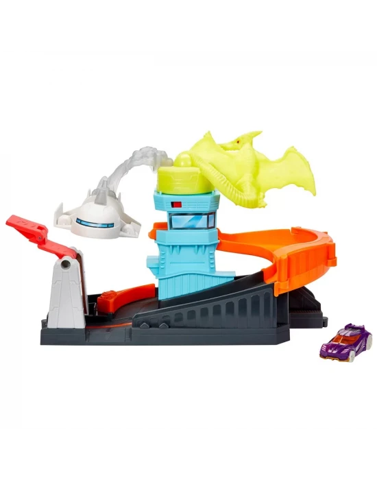 Hot Wheels Şehirde Yaratık Macerası Oyun Seti Serisi - Ptero Uçuş