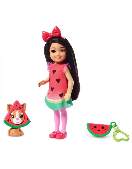 Barbie Kostümlü Chelsea ve Hayvacığı Oyun Setleri - Karpuz Temalı