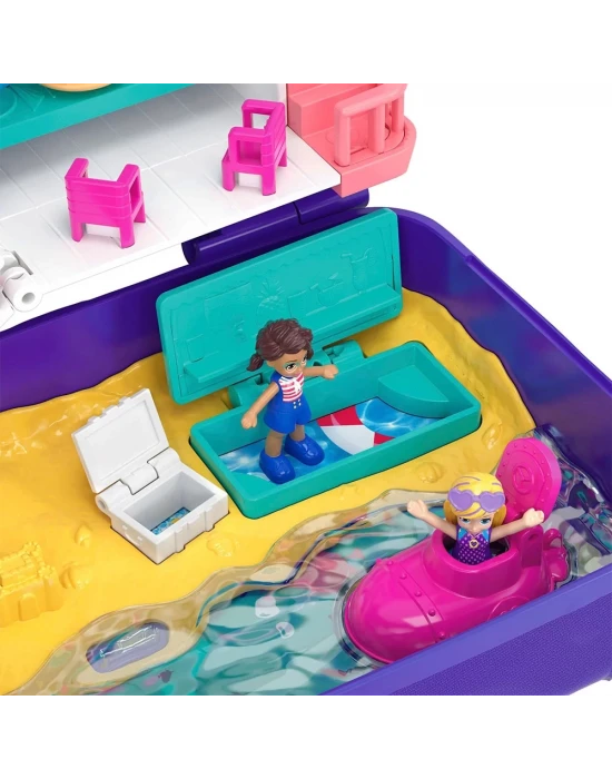 Polly Pocket Dünyası Plaj Eğlencesi Sırt Çantası Oyun Seti