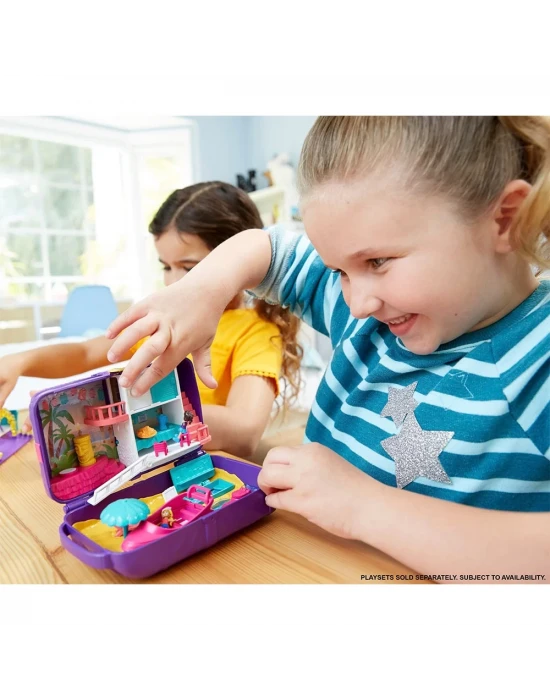 Polly Pocket Dünyası Plaj Eğlencesi Sırt Çantası Oyun Seti
