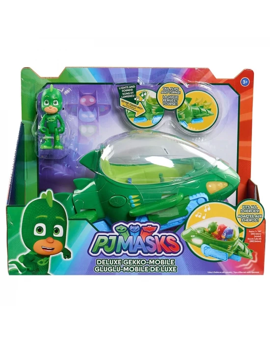 PJ Maskeliler Gekko Delüks Figür ve Araç Set