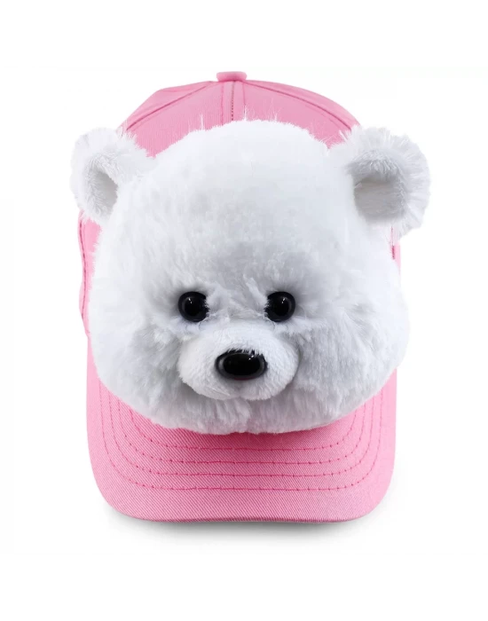 Neco Plush Kutup Ayısı Kep Şapka Pembe