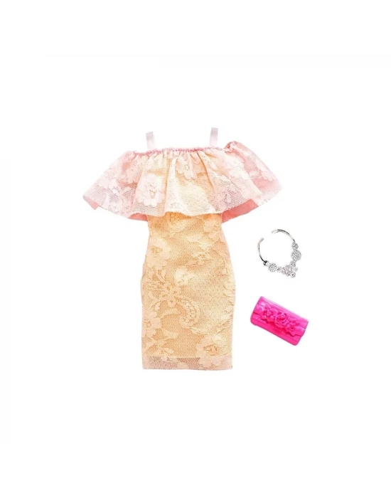Barbie Fashions Elbiseli Aksesuar Seti FXJ06
