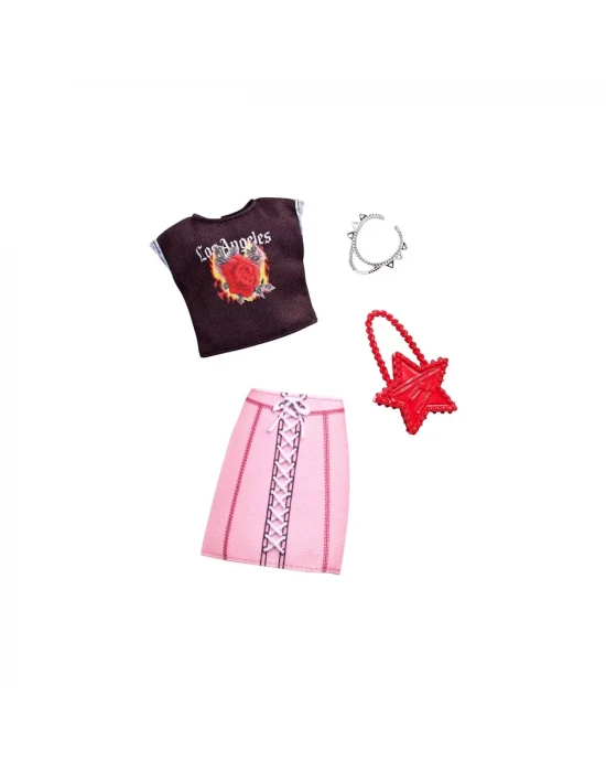 Barbie Fashions Elbiseli Aksesuar Seti FXJ05
