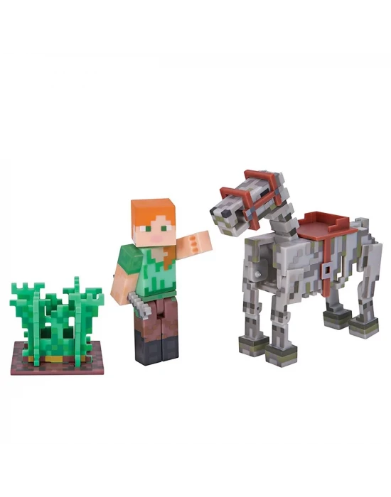 Minecraft Alex ve İskelet Atı