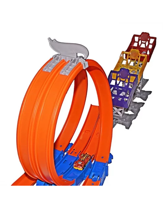 Hot Wheels 3 Kademeli Atlayış Yarış Seti