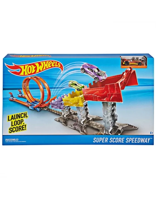 Hot Wheels 3 Kademeli Atlayış Yarış Seti